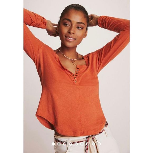 Anthropologie x Pilcro Sustainable Henley Size 3X - Picture 2 of 10